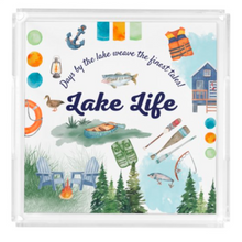 Load image into Gallery viewer, Acrylic Serving Tray - LAKE LIFE COLLECTION - LAKE DAYS
