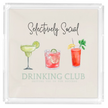 Load image into Gallery viewer, Acrylic Serving Tray - Cocktail Collection - DRINKING CLUB

