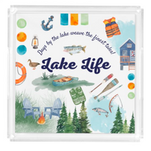 Load image into Gallery viewer, PREORDER Acrylic Serving Tray - LAKE LIFE COLLECTION - LAKE DAYS SHIPS 11/20
