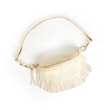 Load image into Gallery viewer, Removable Fringe Western Style Suede Bum Sling Hip Bag
