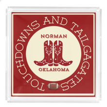 Load image into Gallery viewer, PREORDER Acrylic Serving Tray - Gameday Boots Ready - NORMAN OKLAHOMA SHIPS 11/20
