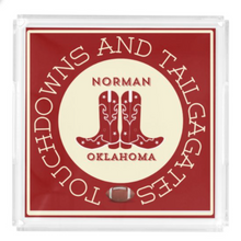 Load image into Gallery viewer, Acrylic Serving Tray - Gameday Boots Ready - NORMAN OKLAHOMA
