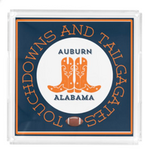 Load image into Gallery viewer, PREORDER Acrylic Serving Tray - Gameday Boots Ready - AUBURN ALABAMA SHIPS 11/20
