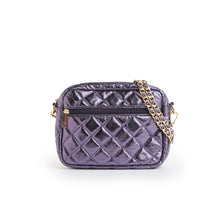 Load image into Gallery viewer, Emma Quilted Small Crossbody Bag with Gold Chain Strap
