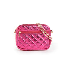 Load image into Gallery viewer, Emma Quilted Small Crossbody Bag with Gold Chain Strap
