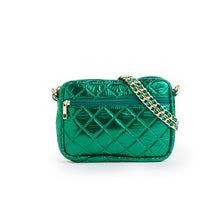 Load image into Gallery viewer, Emma Quilted Small Crossbody Bag with Gold Chain Strap
