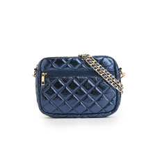 Load image into Gallery viewer, Emma Quilted Small Crossbody Bag with Gold Chain Strap
