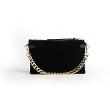 Load image into Gallery viewer, Velvet Envelope Bag with Gold Chain
