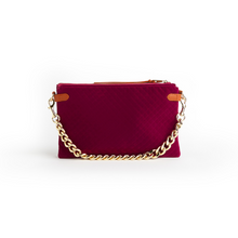 Load image into Gallery viewer, Velvet Envelope Bag with Gold Chain
