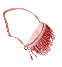 Load image into Gallery viewer, Removable Fringe Western Style Suede Bum Sling Hip Bag
