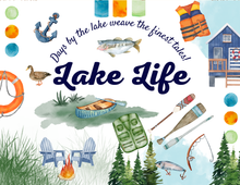 Load image into Gallery viewer, PREORDER Acrylic Serving Tray - LAKE LIFE COLLECTION - LAKE DAYS SHIPS 11/20
