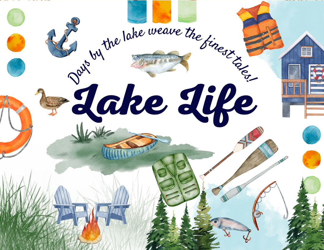 PREORDER Acrylic Serving Tray - LAKE LIFE COLLECTION - LAKE DAYS SHIPS 11/20