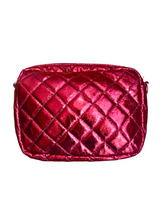 Load image into Gallery viewer, Emma Quilted Small Crossbody Bag with Gold Chain Strap
