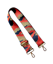 Load image into Gallery viewer, Camo Print Adjustable Bag Strap - Gold Hardware - 10 colors available
