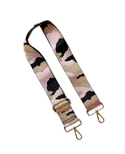 Load image into Gallery viewer, Camo Print Adjustable Bag Strap - Gold Hardware - 10 colors available
