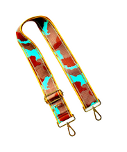 Load image into Gallery viewer, Camo Print Adjustable Bag Strap - Gold Hardware - 10 colors available
