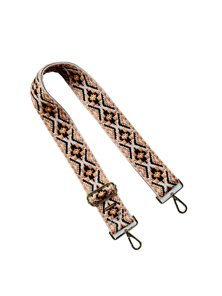 Aztec Diamond Guitar Purse Strap - 9 Colors Available