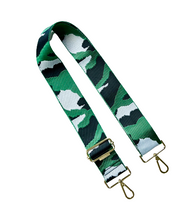 Load image into Gallery viewer, Camo Print Adjustable Bag Strap - Gold Hardware - 10 colors available
