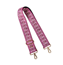 Load image into Gallery viewer, Embroidered Guitar Straps - Assorted Prints + Florals - 10 Available
