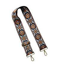 Load image into Gallery viewer, Embroidered Guitar Straps - Assorted Prints + Florals - 10 Available
