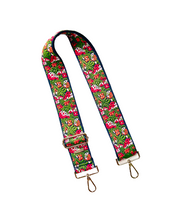 Load image into Gallery viewer, Embroidered Guitar Straps - Assorted Prints + Florals - 10 Available
