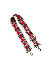 Load image into Gallery viewer, Aztec Diamond Guitar Purse Strap - 9 Colors Available
