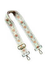 Load image into Gallery viewer, Aztec Diamond Guitar Purse Strap - 9 Colors Available
