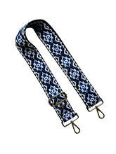 Load image into Gallery viewer, Aztec Diamond Guitar Purse Strap - 9 Colors Available
