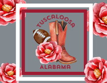 Load image into Gallery viewer, Acrylic Serving Tray - Gameday STATE FLOWER - TUSCALOOSA ALABAMA
