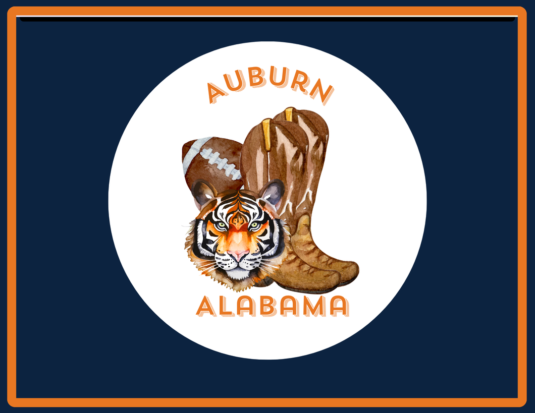 PREORDER Acrylic Serving Tray - Gameday - AUBURN ALABAMA SHIPS 11/20