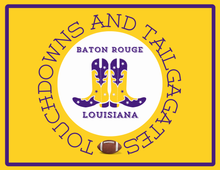 Load image into Gallery viewer, Acrylic Serving Tray - Gameday Boots Ready - BATON ROUGE LOUISIANA
