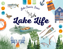 Load image into Gallery viewer, Acrylic Serving Tray - LAKE LIFE COLLECTION - YOUR CUSTOM LAKE
