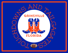 Load image into Gallery viewer, PREORDER Acrylic Serving Tray - Gameday Boots Ready - GAINSVILLE FLORIDA SHIPS 11/20
