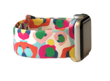 Load image into Gallery viewer, Multi Color Cheetah Apple Watch Band
