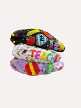 Load image into Gallery viewer, Teacher - Educator Hand Beaded Headband
