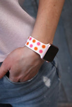 Load image into Gallery viewer, Pink and Orange Starburst Apple Watch Band
