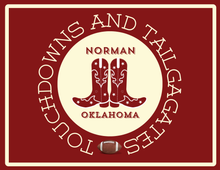 Load image into Gallery viewer, PREORDER Acrylic Serving Tray - Gameday Boots Ready - NORMAN OKLAHOMA SHIPS 11/20
