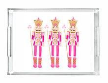Load image into Gallery viewer, Acrylic Serving Tray - Pink Nutcracker Trio
