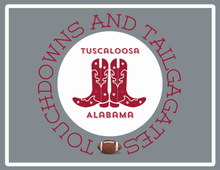 Load image into Gallery viewer, PREORDER Acrylic Serving Tray - Gameday Boots Ready - TUSCALOOSA ALABAMA SHIPS 11/20
