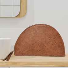 Load image into Gallery viewer, Tooled Leather Cosmetic Bags
