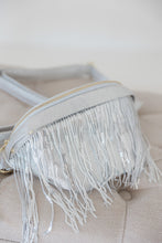 Load image into Gallery viewer, Metallic Removable Fringe Western Style Suede Bum Sling Hip Bag
