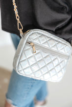 Load image into Gallery viewer, Emma Quilted Small Crossbody Bag with Gold Chain Strap
