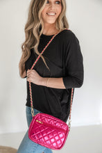 Load image into Gallery viewer, Emma Quilted Small Crossbody Bag with Gold Chain Strap
