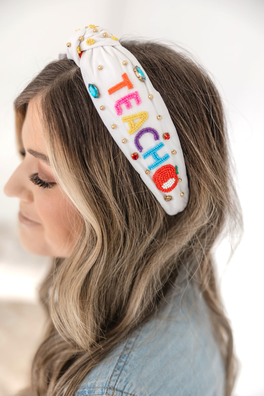 Teacher - Educator Hand Beaded Headband