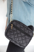 Load image into Gallery viewer, Emma Quilted Small Crossbody Bag with Gold Chain Strap
