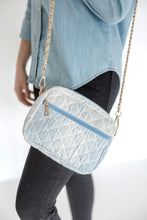 Load image into Gallery viewer, Emma Quilted Small Crossbody Bag with Gold Chain Strap
