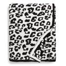 Luxe Leopard Throw Blanket - Black & White Leopard