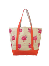 Load image into Gallery viewer, Flamingo Canvas Tote
