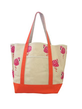 Load image into Gallery viewer, Flamingo Canvas Tote
