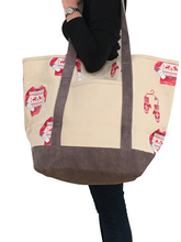 Load image into Gallery viewer, Red Sweater Canvas Tote
